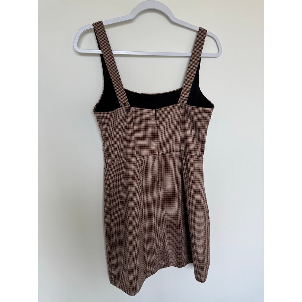 Abercrombie & Fitch Brown Plaid Dark Feminine Mini Dress - Picture 3 of 5